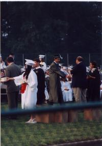 Drew getting his diploma!