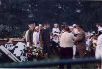 Drew walking in the processional, take two.